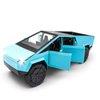 Cybertruck Model: 1/32 Diecast Metal Toy Trucks with Lights and Sounds, Mini Vehicles Toys for Boys, Ages 3 and Up (Blue)