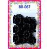 Tara Girls Self Hinge Plastic Flower Hair Barrettes 18 Pieces Selection (Black)