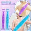 FEBSNOW 2 Pcs Silicone Back Scrubber for Shower,Silicone Body Scrubber,Exfoliating & Deep Clean,Silicone Bath Body Brush for Men and Women,Comfortable Massage and Skin Health