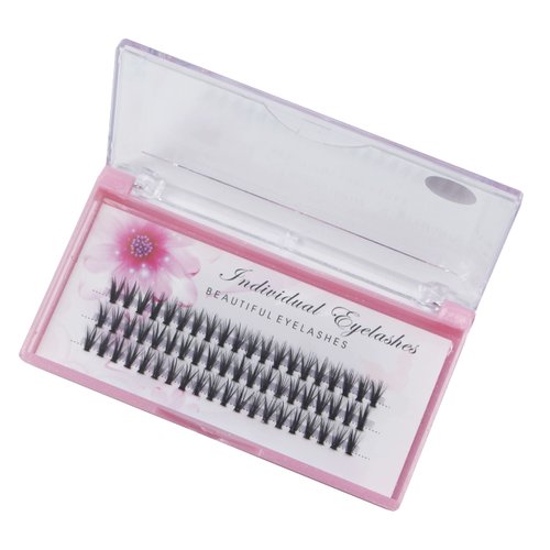 Bodermincer 8-20mm to Choose 0.07 Thickness 20D Cluster False Eyelashes Natrual Mink Hair Silk Lashes Eyelash Extensions Fake Lashes (12mm)