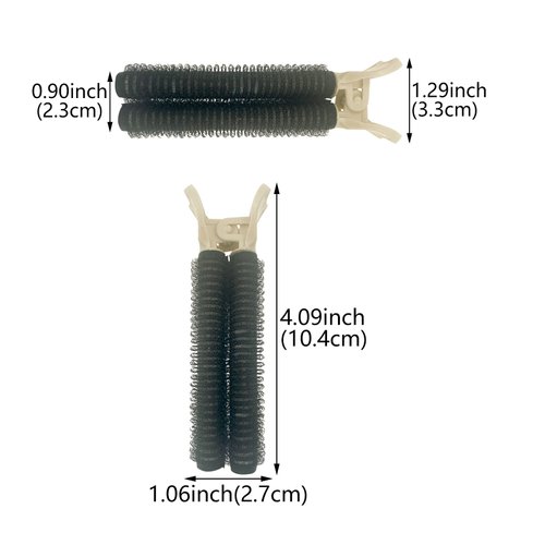 10 PACK Volumizing Hair Root Clips for Curly Hair Volume Fluffy Hair Clip Curly Hair Root Lift Tool Heatless DIY Hair Curler for Long and Short Hair (White)