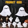 Liliful Ghost Plush Toys 16 Inch Cute Mommy Ghost Stuffed Pillow with 7 Cute Plush Babies Soft Funny Ghost Plushie White for Boys Girls Birthday Sleeping Gift Party Favor