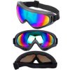 LJDJ Ski Goggles, Pack of 4 - Snowboard Adjustable UV 400 Protective Motorcycle Goggles Outdoor Sports Tactical Glasses Dust-proof Combat Military Sunglasses for Kids, Boys, Girls, Youth, Men, Women
