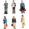 Bachmann Trains Scenescapes Standing Platform Passengers Miniature Figures (6Piece)