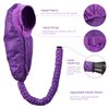 Segbeauty Bonnet Hooded Hair Dryer Attachment, XL Adjustable Deep Conditioning Cap, Upgraded Drying Heat Cap with Elastic Strap for Curly Hair Nursing Oil Treat-Ment Fast Drying Styling Purple