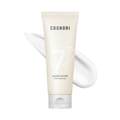 COSNORI Micro Active Cleansing Foam – Vegan, Non-irritating Face Cleanser, Skin soothing, 7 Plant Extracts Daily Face Wash, 5.07 fl oz