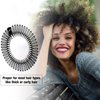 9 Pieces Full Circular Stretch Comb Flexible Plastic Circle Comb Stretch Hair Comb Headband Hairband Holder for Women Girls, 3 Colors (Black, White, Clear)