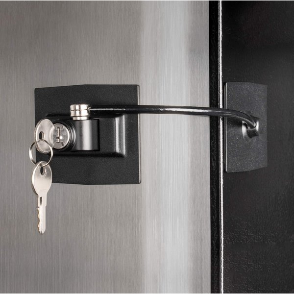 Guardianite Premium Refrigerator Door Lock with Built-in Keyed Lock (Black)