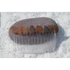 Small Brown Bits of Sea Glass Hair Comb