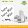 8268743 WP8268655 Dishwasher Upper Rack Wheel Replacement Part by Techecook - Compatible for Whirlpool Kitchen-Aid Kenmore Dishwasher - Replaces WP8268655 WP8268743 WP8268743VP AP6012252(Pack of 4)