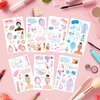 Konsait Spa Party Favors Spa Kids Tattoos Temporary for Girls, 99 Pcs+ Fake Tattoos Slumber Party Supplies for Girls Spa Day Party Supplies Birthday Makeup Party Favors