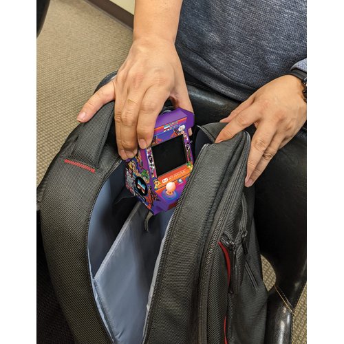 MY ARCADE Data East Hits Pico Player - Game for Kids and Adults, 3.75" Fully Playable Portable Tiny Arcade Machine with 108 Retro Games, 2" Screen Color Display, Battery Powered, Purple, Small