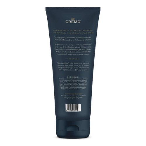 Cremo Palo Santo Reserve Collection Shave Cream, 6 Fluid Ounce - Smooth Shaving Cream Fights Razor Burn, Nicks and Cuts