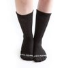 Doc Ortho Ultra Soft Loose Fit Diabetic Socks for Men and Women, 3 Pairs, Crew - Black