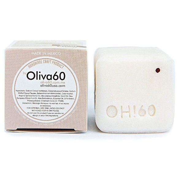 Shampoo Bar Chamomile Honey - Gentle & Non-Irritating | Hair Care- Moisturizes & Hydrates Dry Hair | Organic Shampoo wirh Olive, Argan, Macadamia Oil | Sulfate & Paraben Free | OLIVA 60