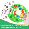 ZWJGBJS Montessori Toys for Babies 18 Months, Baby Sensory Toys for Toddler 1 2 Year Old Birthday Gifts, Soft Silicone Pull String Fidget Educational Learning Travel Teething Toys (Panda)