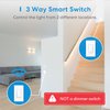 meross 3 Way Smart Light Switch (Neutral Wire Required), 2.4G WiFi Light Switch Supports Alexa, Google Assistant and SmartThings, Voice Control and Schedule (2 Pack)