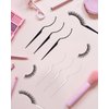 Liobelon 20 Pieces False Eyelashes Display Stick, 3d Eyelashes Applicator Tool, Acrylic Eyelash Display Holder, Eye Lashes Try On Sticks, Planting Grafted Fake Lash Holders Supplies, Transparent