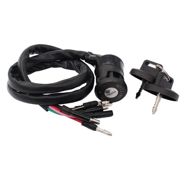 Ignition Key Switch for Honda 1987-1989 FourTrax Foreman 350 TRX350D 4WD 1986-1987 FourTrax 350 TRX350 ATV