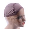 YANTAISIYU Lace Front Wig Cap for Making Wigs with Adjustable Strap Glueless Weaving Cap Wig Caps Swiss Lace Hairnet (Brown L 23inch)