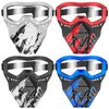 POKONBOY 4 Pack Tactical Mask for Kids, Safety Goggles Compatible with Nerf Rival, Apollo, Zeus, Khaos, Atlas, & Artemis Blasters Age 8+ Years Old
