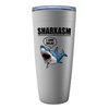 Sarcastic Stainless Edition Viking Tumbler 20oz - Sharkasm I Love Salad - Shark Lovers Gag Pun Jokes Sarcasm Funny Coworker Adult Humor Salad Vegan Office
