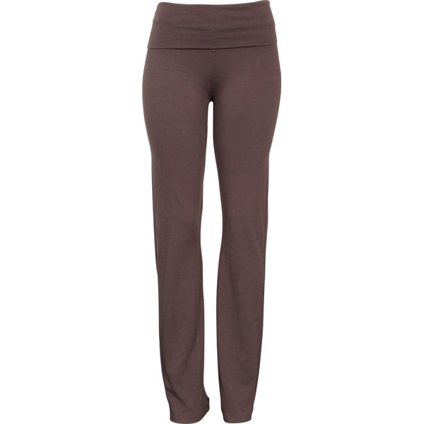 PacificPlex Stretch Cotton Yoga Pants Fold-Over Waist Junior Plus Size, XL, Charcoal