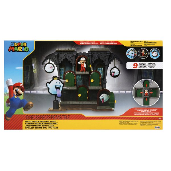 SUPER MARIO Action Figures Deluxe Boo Mansion Playset