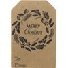 Gift Tags Natural Kraft Holiday Present Stickers Season's Greetings 4 Different Designs 2 x 3 Inch 100 Total Labels