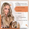 Full Shine Tape in Hair Extensions 14 Inch Skin Weft Tape Hair Extensions Real Human Hair 10 Golden Brown Highlighted 613 Bleach Blonde Tape in Extensions Straight Soft Hair 50 Gram 20 Pcs