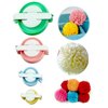 EFLY Pompom Maker, 4 Pcs Different Sizes Pom-pom Maker Fluff Ball Weaver Needle Craft DIY Wool Knitting Craft Tool Set for Kids and Adult