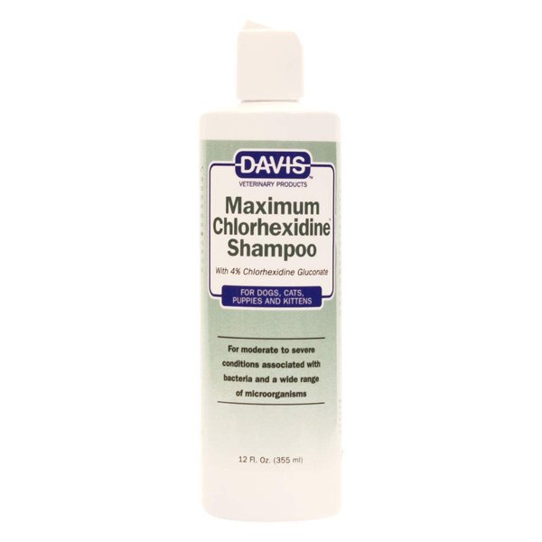 Davis Maximum Chlorhexidine Pet Shampoo, 12 oz