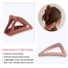 Medium Hair Clips for Women Girls Fine Hair, Nonslip French Hair Claw Clips for Thin/Medium Thick Hair, Strong Hold Matte Hair Jaw Clips Triangle Hair Claws Hair Clamps with Gift Box (Pastel Color)