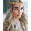 WOVOWOVO Head Jewelry for Women Gold Head Chain Headpiece Hair Jewelry Boho Wedding Headbands for Bride Hair Accessories for Wedding Party Halloween