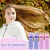 ELANE 4PCS Hair Oiler Comb Bottle,Root Comb Applicator Bottle for Hair Oil Scalp Oil Applicator Hair Oiling Applicator,Hair Oil Bottle Applicator 6oz (2Pink+2Purple)