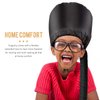 Bonnet Hood Hair Dryer Attachment - Hair Dryer Bonnet with Elastic Strap, Used for Hair Styling, Deep Conditioning and Hair Drying (Black)