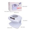 Air Nail Dryer with Automatic Sensor, 300W Timing Air Nail Fan Blow Dryer for Both Hands and Feet, Warm & Cool Wind Blower Dryer for Regular Nail Polish, Home and Salon Use No Harmful (Light Blue)
