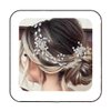 Latious Crystal Bride Wedding Hair Vine Silver Flower Bridal Headpiece Rhinestone Hair Accessories for Women and Girls(17.3 Inches)