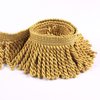 HedongHexi Curtain Fringes Bullion Fringe Trim 5/10 Yard x 2.5 Inches Fabric Trims Sewing DIY Decoration for Curtain Sofa Clothes (Gold, 5yard)