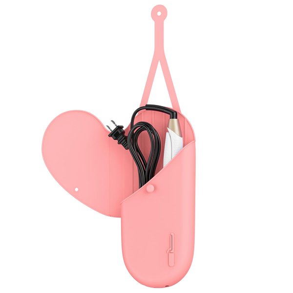 FURIDEN Lite Resistant Silicone Mat Pouch for Flat Iron, Curling Iron, Hot Hair Tools - Pink