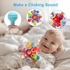 Baby Sensory Teething Toys, Baby Teethers Montessori Toys for 0-6 6-12 Months, Gifts for 1 Year Old Boys Girls Infant Newborn 0 3 6 9 12 18 Months Toys, Baby Rattle Chew Toys, Toddler Learning Toys