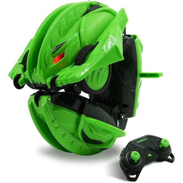 Alpha Group Terrasect Remote Control Transforming Vehicle, Green, 2.4 Ghz, 13.8", (US858320), unisex-children