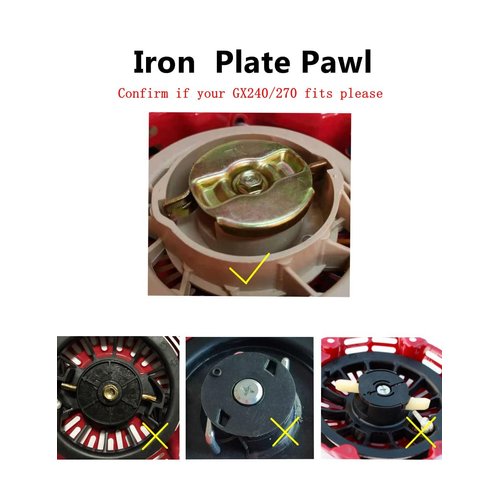 YAMAKATO GX270 Pull Start Assembly for Honda GX240 8 9 HP Predator 301 cc Recoil Starter 28400-ZE2-W01ZA 28400-ZE2-W01ZB 28400-ZE2-W01ZN Rotary 26-10469 Generator Engine Pull Cord Rope Aftermarket