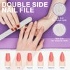TsMADDTs Nail Files and Buffers Block, Buffer Sanding for Acrylic Nails 3 Way Buffing File 60 60 100 Grit with Brush Pedicure Manicure Tool, 13PCS