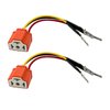 Suvnie 2 PCS H4 HB2 9003 Wiring Harness Headlight Socket, 16AWG Ceramic Headlight Connector, Pigtail Socket Female Plug, Headlight Fog Light Retrofit Car Accessories for Truck Boat