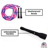 BuyJumpRopes Beaded Jump Rope - Segmented Skipping Rope for Kids - Durable Outdoor Beads