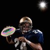 KPASON Football, Holographic Football Official Size 9 Reflective Glowing Footballs for Kids, Teens and Adults, Composite Leather Football