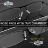 Eyeglass Nose Pads, GOTOBA 22 Pairs Screw-in Eyeglasses Nose Pads, Upgraded Glasses Nose Pad Replacement Kit with Eyeglass Screwdriver, Tweezers, Glasses Cloth, Small Screws.