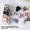 FRDTLUTHW Hair Clips 1.37 Inch Colored Small Hair Claw Clips for High Ponytail(pack of 8)