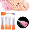 Electric Nail Drill Brush, 5pcs Nail Polish Grinding Drill Clean Brush Head Nail Dust Remover Nail Art Accessory for Household Nail Shop Use